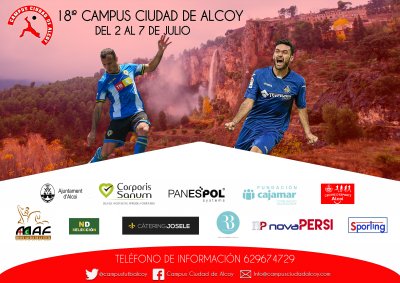 Cartel Campus de Fútbol "Ciudad de Alcoy" 2018
